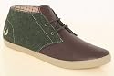 FRED PERRY Byron Mid Wool/Oily Leather olive