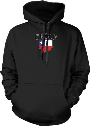 Chile Shield International Soccer Sweatshirt, Chilean Soccer Mens Hoodie