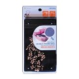 Cell Phone Pouch & Polishing Cloth (Black-Gold)