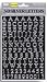 Permanent-stick 3-D Silver Letters to personalize your album -