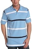 IZOD Men's Pique Wide Bar Auto Stripe