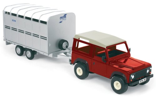 Childrens Toyshop  Toys : Britains 42128 - Landrover & IFOR Williams Livestock Trailer Set 1:32nd Scale