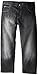 Southpole Men's Big-Tall 4180 Basic Relaxed Fit Shiny Streaky Denim Jean In Black