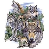 Wolf Collage Adult Sweatshirt