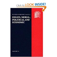 Essays: Moral, Political and Economic (Hume Papers on Public Policy)