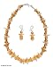 Pearl and amber jewelry set, 'Sunshine' 0.6 W 16.5 L