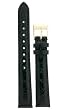 Watch band Genuine Crocodile Strap 14mm Black
