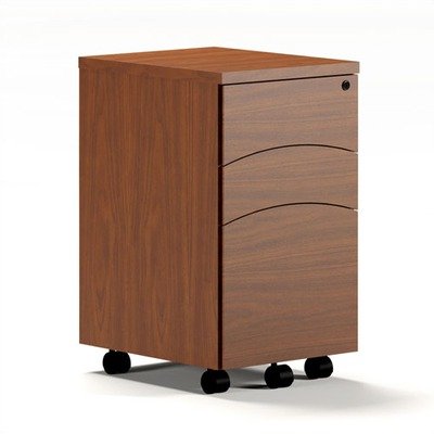 Brighton Mobile 3-Drawer Pedestal Finish: Mocha