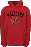 Maryland Terrapins Youth Red Tackle Twill Hooded Sweatshirt