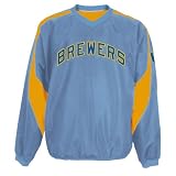 Milwaukee Brewers Cooperstown Throwback Pickoff Pullover Jacket