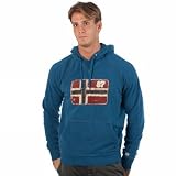 Napapijri Gundik 11 N0y2vj-b59 Homme Sweat Avec Capuchon Bleu Clair