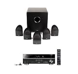 Yamaha RX-V571BL and Mirage NanoSat 51 Home Theater Package Black