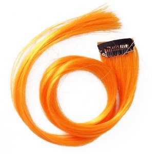 22" Clip-in Straight Long Hair Extension (Sweet Orange)