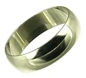 9ct White Gold Ladies 5mm D Shape Wedding Ring