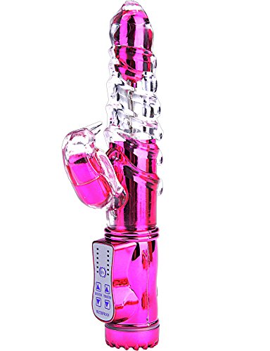 Cnlinkco G-spot Stimulation Masturbate Thrusting Dildo Massager Vibrator Sex Toy(pink)