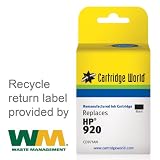 Cartridge World Remanufactured Ink Cartridge Replacement for HP 920 (Black)