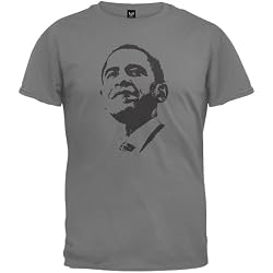 Obama - Silhouette T-Shirt - Storm Grey