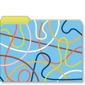 Rubberbands Designer File Folders