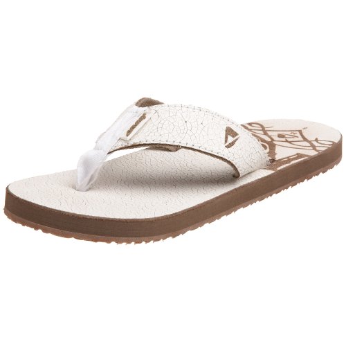 Reef Mens LEATHER SMOOTHY (PRINTS) WHITE CRAQ 2 9SR0232P-WC2-46 12 UK