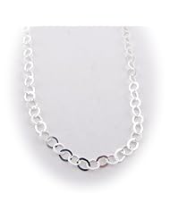 6mm Flat Round Circle Sterling Silver Nickel Free Chain Necklace 16, 18, 20 Inch