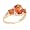 14K 2.30 CTW Citrine & Diamond Ring Size:6