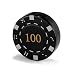 CASINO GAMBLING $100 BLACK CHIP CIGARETTE FLAME LIGHTER