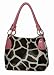G534. TRENDY GIRAFFE SHOULDER TOTE
