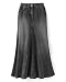 Ankle-length jean skirt