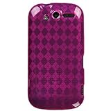Flexi Gel SKin TPU Glove with PINK PLAID CHECKERED Design Soft Cover Case f ....