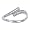 White Gold 1/5 TDW Pave Bypass Diamond Ring (G-H, I1-I2) - size 5