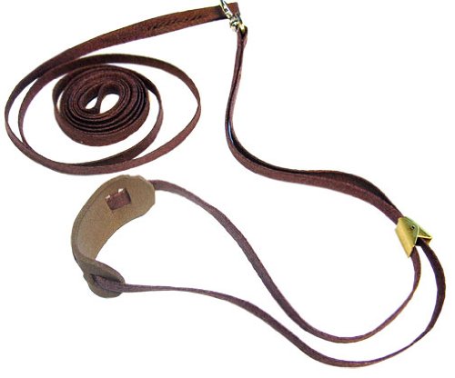 Resco Mahogany Cordo-Hyde Spinner Lead with Built in Swivel and Neck Pad, 3/16-Inch wide by 56-Inch Long
