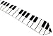 Piano Key Keyboard Music Tie Unisex 2