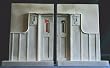 Architectural Sculpture Bookends of the Charles Rennie Mackintosh Doors From Queens Cross Church in Glasgow By Timothy Richards Architectural Sculpture Bookends of the Charles Rennie Mackintosh Doors From Queens Cross Church in Glasgow By Timothy Richards