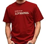 Product Of Liverpool T-shirt (Large Red/cream)