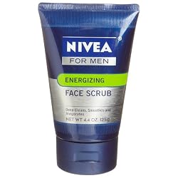 Nivea for Men Energizing Face Scrub, Normal Skin, 4.4-Ounce Tubes (Pack of 4)