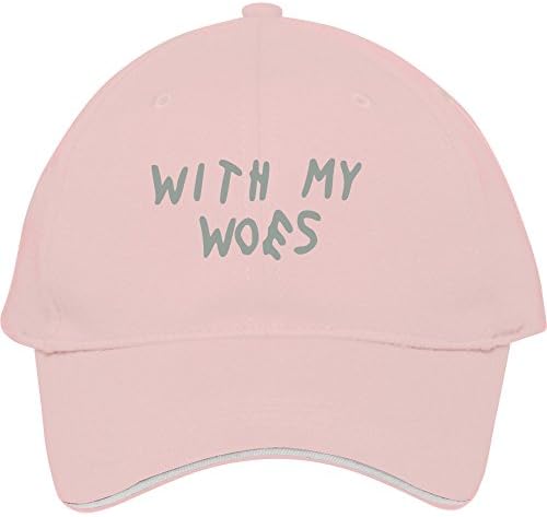 Fashion Summer With My Woes Pink Cottonmale/female Outdoor Sport Baseball Cap Sun Hat Outdoors Casual Snapback Cap Genevphilli