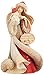 Enesco Heart of Christmas Angel with Snowman Figurine, 7.87-Inch