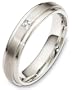 5mm contemporary white gold diamond wedding band ring (0.07cts diamonds 18K Gold)