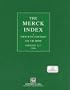 The Merck Index: For Apple Macintosh : Version 12:1 1996 : User Guide