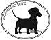 dachshund9 - DACHSHUND LOVE Dog OvalPetDecalSticker Can be used for