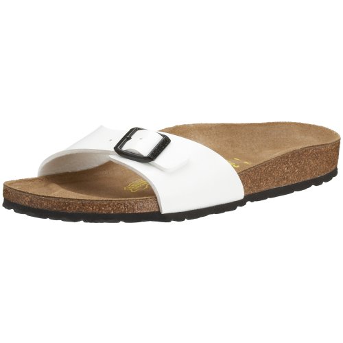 Birkenstock Madrid 240861, Chaussures mixte adulte - Blanc verni, 38EU ...