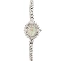 ELGIN EG124N-T01 Ladies Wristwatch Metal Band Case Fold-Over Clasp Closure Diamond Tennis Bracelet New