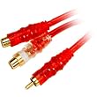 Raptor RHRCA-Y2 0.15m Red Hot Series RCA Y-adapter