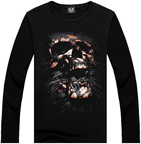Nightmare Skull Men's Crewneck Sweatshirts Without Hoods Fleece Pullover Shirts M