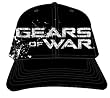 GEARS OF WAR SILKSCREENED & EMBROIDERED IMAGES MENS BLACK FLEX FIT CAP