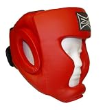 Boxing & Martial arts Headgear, Red, Size: M