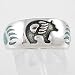 Sterling Silver and Turquoise Bear and Bear Paw Design Ring, #11115