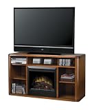 Dimplex DFP4974BW Symphony Logan Media Console with Electric Fireplace, Burnished Walnut
