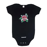 Mommy Rose Baby Outfit, Black Short Sleeve