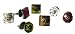 Antigua Glass Knobs - Square Olive